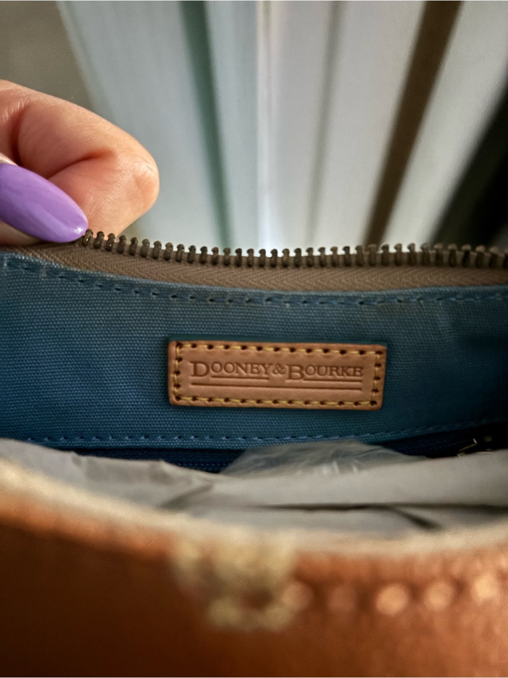 Dooney & Bourke Brown Monogram Shoulder Bag - Picture 4 of 4